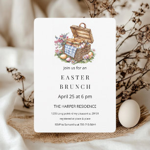 Minimalist Easter Branch Picnic  Invitation