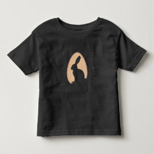 Minimalist Easter Bunny in Egg Shape Toddler T-shirt