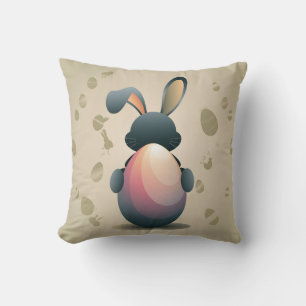 Minimalist Easter Elegance Throw Pillow