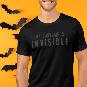 Minimalist Easy Simple Invisible Halloween Costume Tri-Blend Shirt
