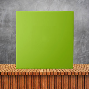 Minimalist Electrically Lime Solid Colour  Tile