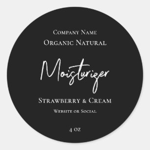 Minimalist Elegance Black and White Product Label