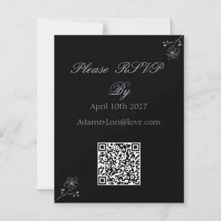 Minimalist Elegance Wedding RSVP Card