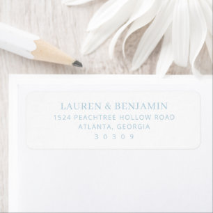 Minimalist Elegancy Light Blue Serif