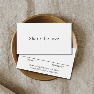 Minimalist Elegant Black White Beauty Salon