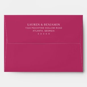 Minimalist Elegant Black White Envelope