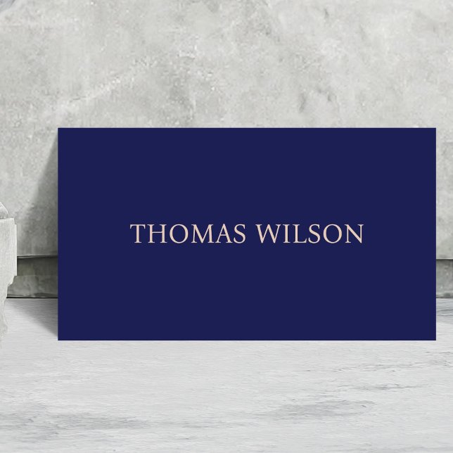 Minimalist Elegant Blue Pastel Bold Networking Business Card (Creator Uploaded)