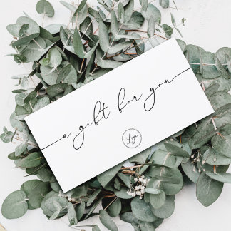 Minimalist Elegant Branded Logo Gift Certificate