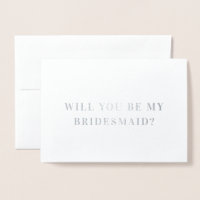 Minimalist Elegant Bridesmaid Proposal Card