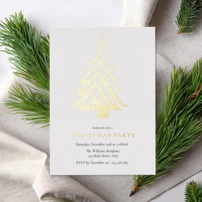 Minimalist Elegant Christmas Tree Holiday Party (Creator Uploaded)