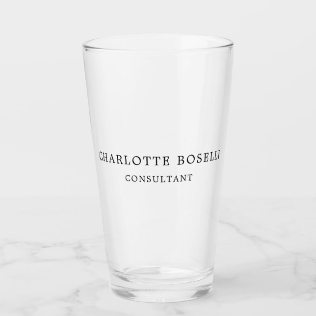 Minimalist Elegant Classical Professional Glass (Front)