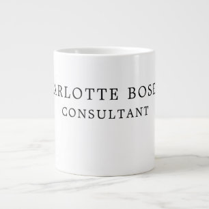 Minimalist Elegant Classical Professional Large Coffee Mug