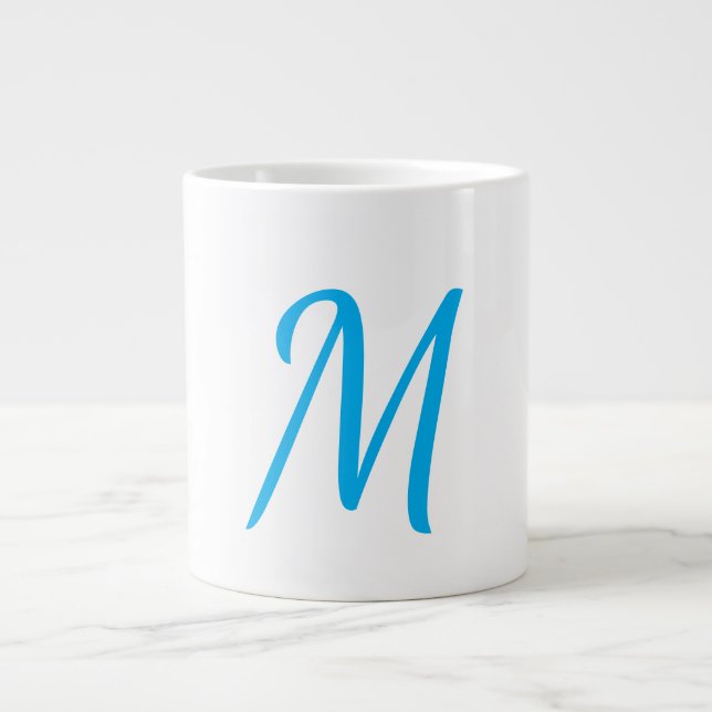 Minimalist Elegant Classical Professional Monogram Large Coffee Mug (Front)