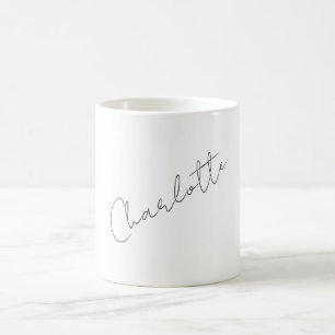 Minimalist Elegant Classical Professional Name Coffee Mug