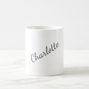Minimalist Elegant Classical Professional Name Coffee Mug