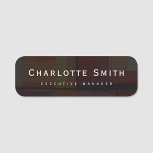 Minimalist Elegant Classical Professional Name Tag