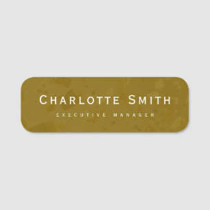 Minimalist Elegant Classical Professional Name Tag