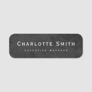 Minimalist Elegant Classical Professional Name Tag