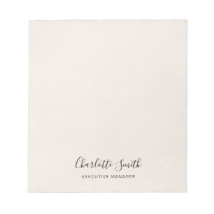 Minimalist Elegant Classical Professional Notepad