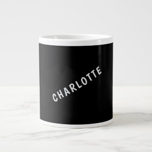 Minimalist Elegant Classical Professional Own Name Large Coffee Mug