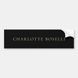 Minimalist Elegant Classical Professional Simple Bumper Sticker