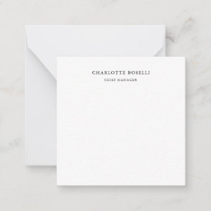 Minimalist Elegant Classical Professional Simple Card