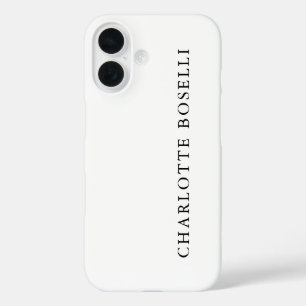 Minimalist Elegant Classical Professional Simple iPhone 16 Case