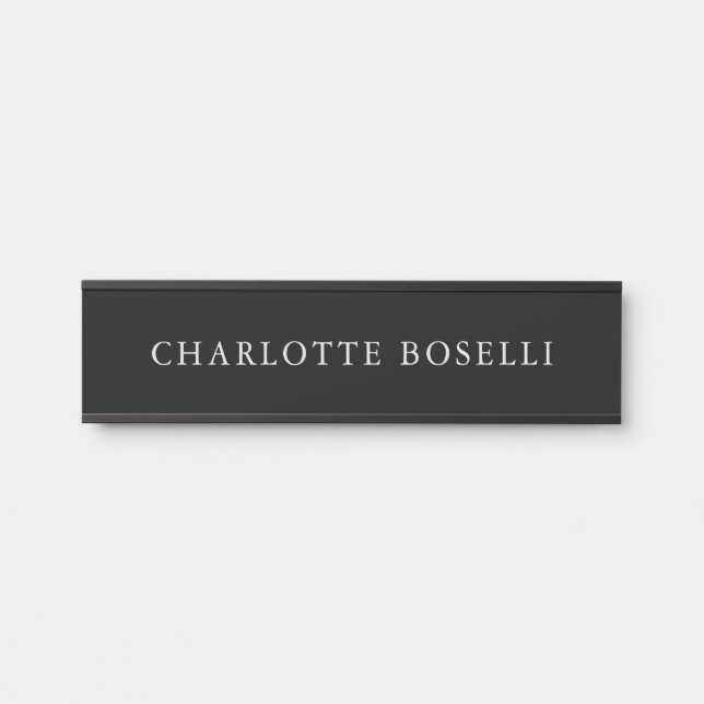 Minimalist Elegant Classical Professional Simple Door Sign (Front)