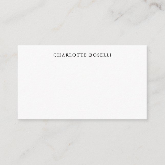 Minimalist Elegant Classical Professional Simple Enclosure Card (Front)