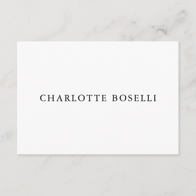 Minimalist Elegant Classical Professional Simple Enclosure Card (Front)