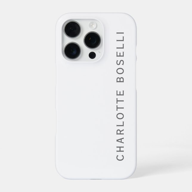 Minimalist Elegant Classical Professional Simple iPhone Case (Back)