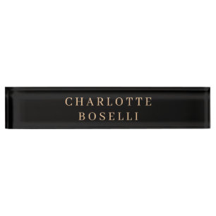 Minimalist Elegant Classical Professional Simple Nameplate