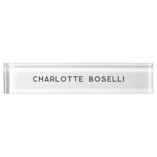 Minimalist Elegant Classical Professional Simple Nameplate