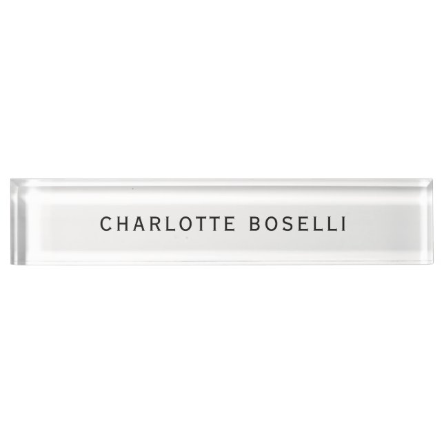 Minimalist Elegant Classical Professional Simple Nameplate (Front)