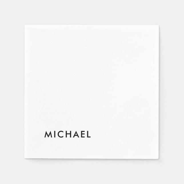 Minimalist Elegant Classical Professional Simple Napkin (Front)