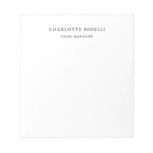 Minimalist Elegant Classical Professional Simple Notepad