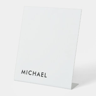 Minimalist Elegant Classical Professional Simple Pedestal Sign