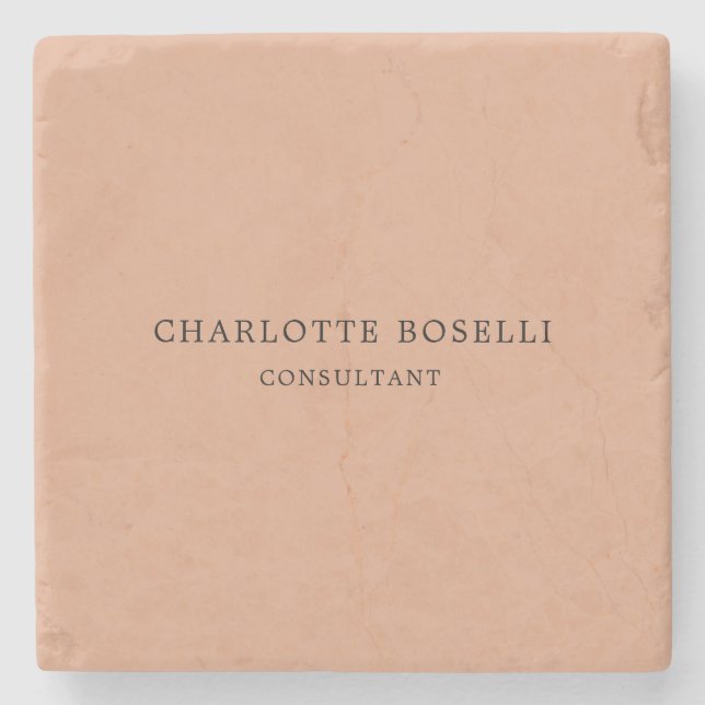 Minimalist Elegant Classical Professional Stone Coaster (Front)