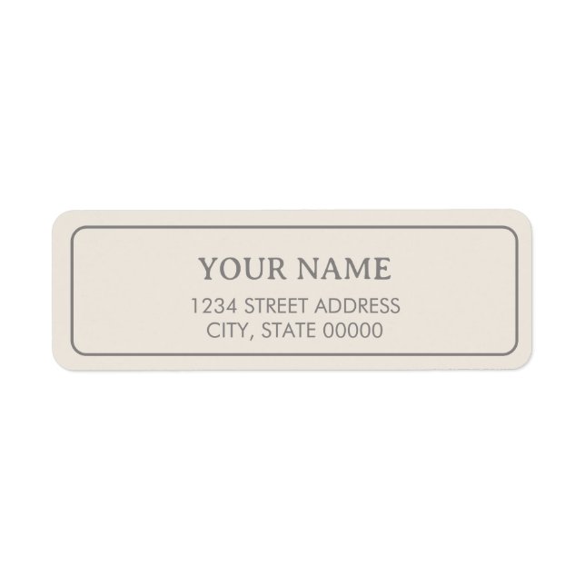 Minimalist Elegant Cream Beige  (Front)