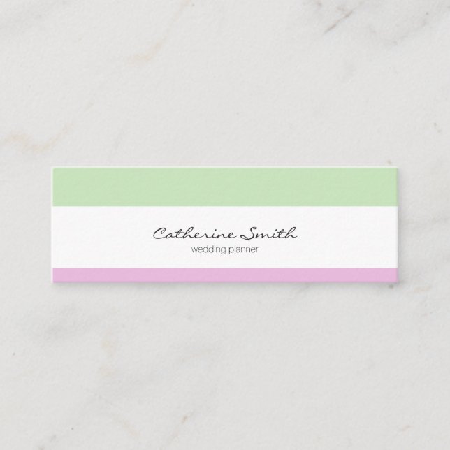minimalist, elegant female mini business card (Front)