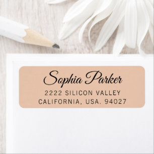 Minimalist Elegant Funny Script Return Address