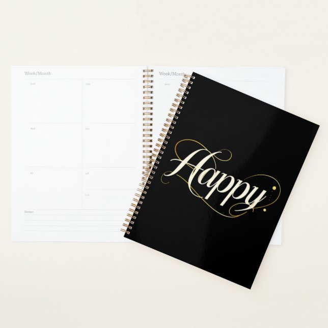 Minimalist Elegant Gold Happy Typography - Classy  (Devant avec enveloppe)