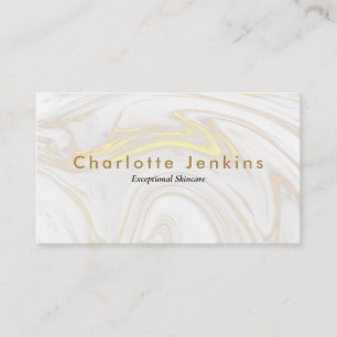 Minimalist Elegant Gold Marble Professional Business Card