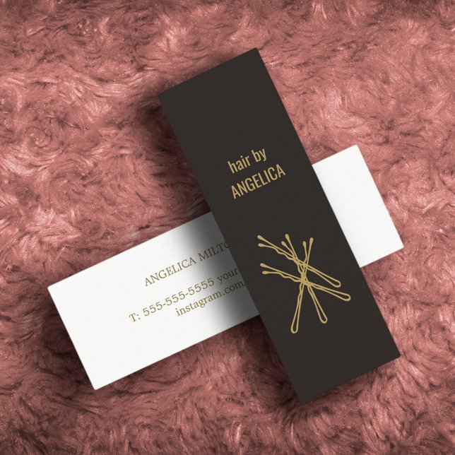 Minimalist Elegant Hair Stylist Business Card (Creator Uploaded)