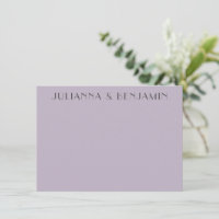 Minimalist Elegant Lavender Lilac Custom Art Deco