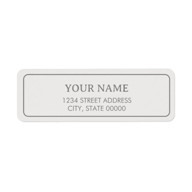Minimalist Elegant Light Grey  (Front)