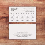 Minimalist Elegant Light Pastel 10 Salon Loyalty Card<br><div class="desc">Minimalist fully customizable loyalty card template for beauty or health salon. Elegant design with light pastel colour. Perfect marketing tool to reward your best customers.</div>