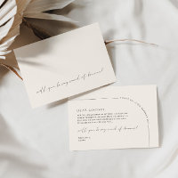 Minimalist Elegant Maid of Honour Proposal Card