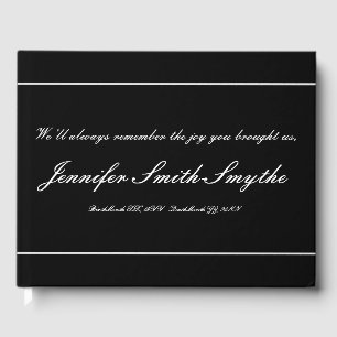Minimalist, Elegant Memories Guestbook