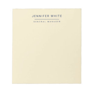 Minimalist Elegant Modern Plain Notepad